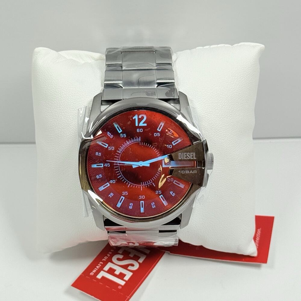 Diesel DZ1965 Master Chief Black Dial Gunmetal Stainless Steel Men's Watch - Picture 2 of 7